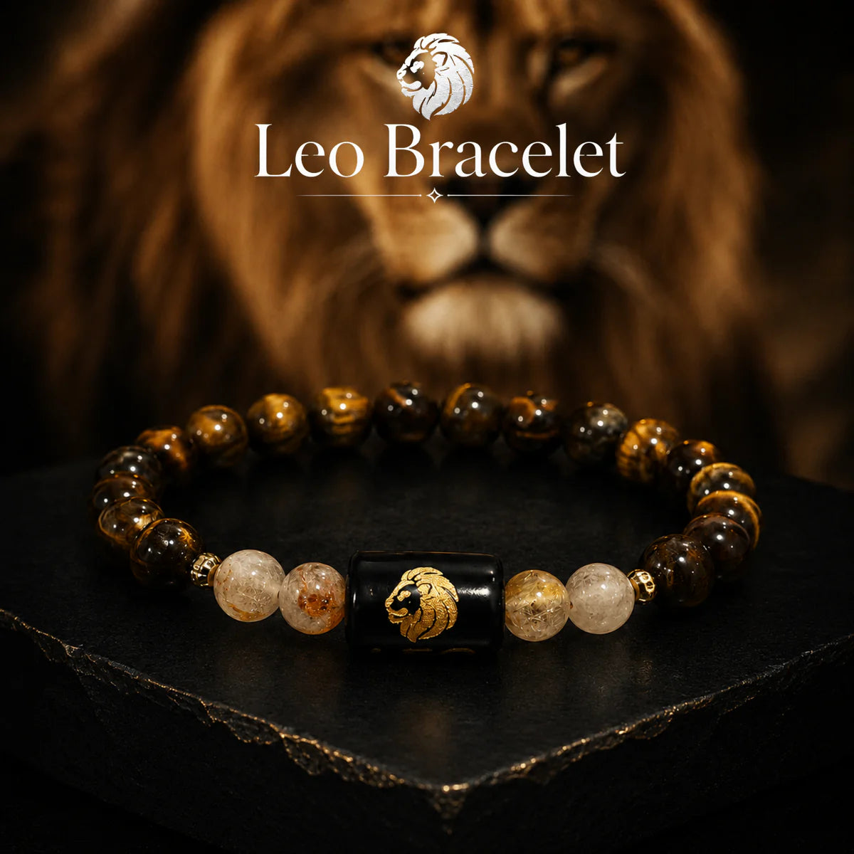 Leo (सिंह राशि) | Zodiac Tiger Eye | Citrine Bracelet