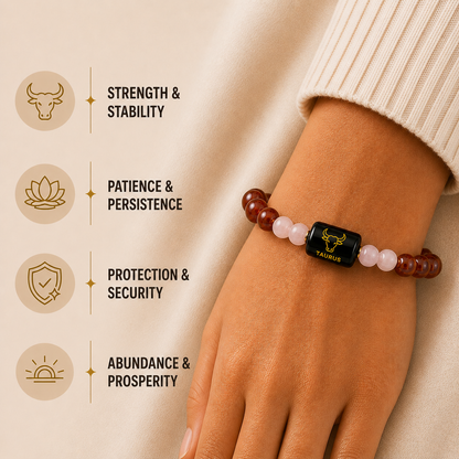 Taurus (वृषभ राशि) | Zodiac Sunstone | Carnelian Bracelet