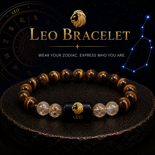 Leo (सिंह राशि) | Zodiac Tiger Eye | Citrine Bracelet